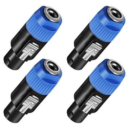 5 Core 5 Core Speakon Adapter 4 Pack - High Quality Audio Jack Male Audio Pin - Speaker Adapter Connector speakon 4 pcs